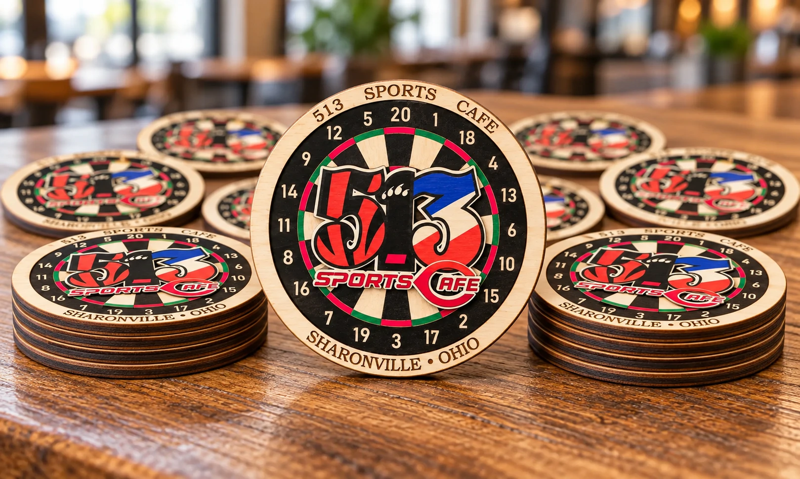 Bulk-order illustration based on CCC's finished 513 business coaster design